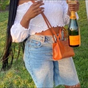 Telfar Mini Bag in Cognac Orange